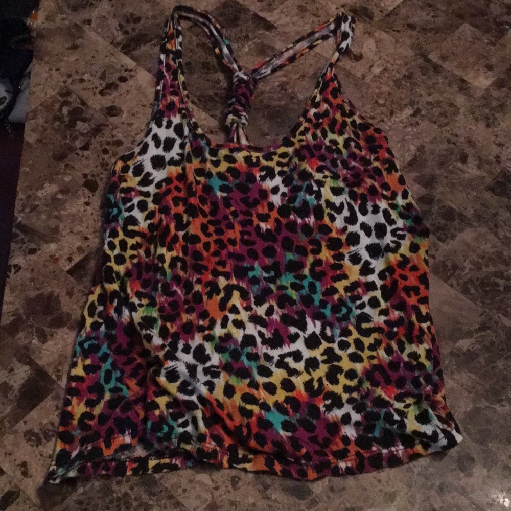 Rainbow 🌈 Leopard Print Tank